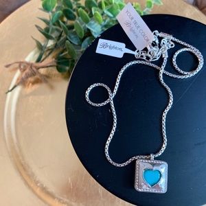 Brighton Turquoise Heart Silver Necklace